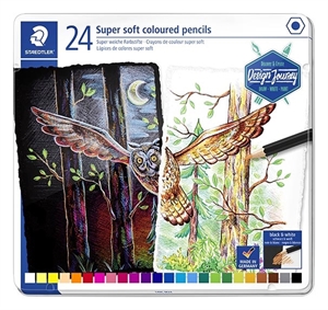 Staedtler Kredka kolorowa Super soft w pudełku z cyną (24)